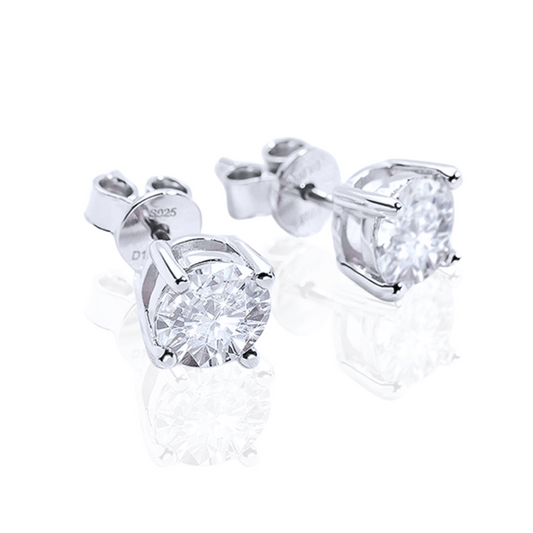 VVS1 Moissanite Unisex Earrings