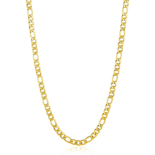 8mm Gold Figaro Chain