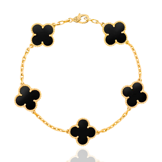 Lucky Clover Bracelet - Black